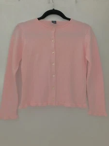 Gap Kids Cardigan Pink Button Up Long Sleeve Knit Top Sweater - Picture 1 of 3