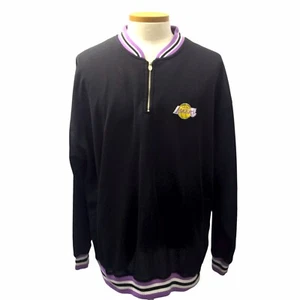 Pullover de Colección Lee Sport NBL Los Angeles LA Lakers Cuarto Cremallera Negro Talla 2XL - Imagen 1 de 6