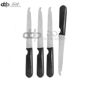 X4 Professional Finger Nail Files Chiropody Black Toenail Files Manicure - Picture 1 of 3