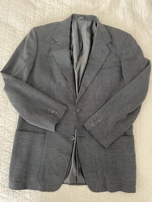 VESTIMENTA Made in Italy Vintage Textured Wool Blend Patch Pocket Jacket Size 40 - Image 1 of 4