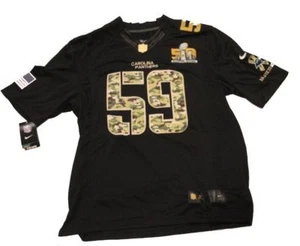 Luke Kuechly Carolina Panthers 50th Super Bowl NFL Jersey # 59 - Picture 1 of 2