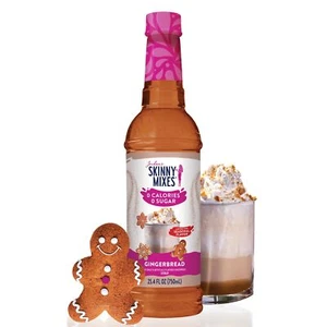 Jordan's Skinny Syrups Sugar Free Coffee Syrup Gingerbread Latte Flavor Drink... - Picture 1 of 7