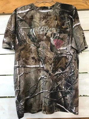 Camisa elástica Red Head Camo Realtree Wild Berry Bling para mujer M Top caza pesca Foto 1 de 4