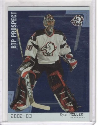 2002-03 ITG Between The Pipes Rookie #105 Ryan Miller RC - Image 1 of 2