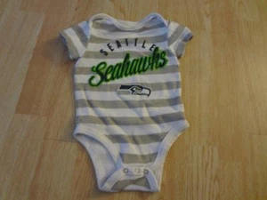 Infant/Baby Seattle Seahawks 18 Months Creeper One-Piece Bodysuit (Stripes) NFL - Picture 1 of 3