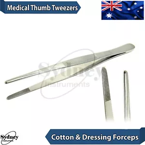 Dental Dressing Tweezers Cotton Dressing Forceps 14cm Surgical Instruments - Picture 1 of 3