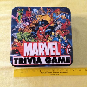Marvel Trivia Game Tin Cards Chips Dice - Picture 1 of 8