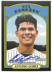 2021 Topps Heritage Minors Antonio Gomez 19/50 auto black rookie card Yankees - Picture 1 of 1