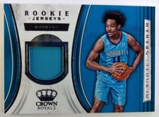 2018-19 Crown Royale Rookie Jerseys Devonte Graham RC #RJ-DGR, Insert, Hornets