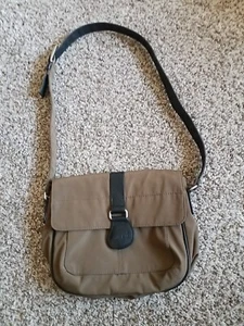 Ameribag Brown & Black Nylon Shoulder Handbag Purse Adjustable Strap.  GR3 - Picture 1 of 7