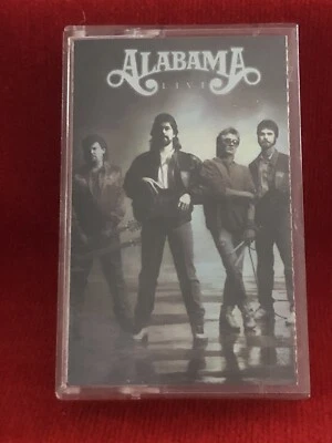 Alabama “Live” Cassette Tape Country Rock Western Music - Image 1 of 4