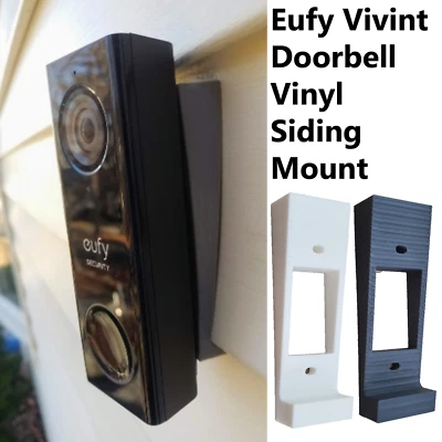 Eufy Vivint Doorbell Vinyl Siding Mount Angle Adjustment Wedge 3D Printed