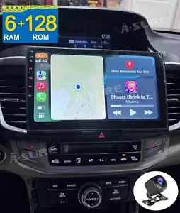 6+128GB Car Stereo Radio For Honda Accord 2013-2017 Android 14 Wifi CarPlay DSP - Picture 1 of 14