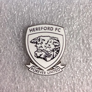 HEREFORD FC CLUB CREST LAPEL BADGE W - Picture 1 of 1