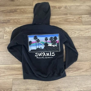 Vintage Swamis Encinitas California Surf Zip Up Hoodie - Bild 1 von 7