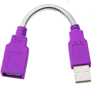 1pcs USB Extension Cable Purple USB 2.0 A Male Plug To A Female Jack Extension - Picture 1 of 9