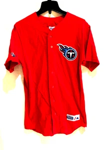 Camiseta de los Tennessee Titans-Majestuosa Ropa Deportiva-Clásica Retroceso-Rara-NUEVA CON ETIQUETAS-Pequeña - Imagen 1 de 1