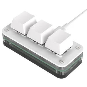 Dual Purpose Three Key Compact Keyboard Perfect for Home Office Gaming - Bild 1 von 16
