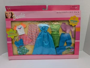 Vintage 2001 Mattel Barbie 6 Fashion Gift Pack Sealed Clothes Dress Outfits New - Picture 1 of 7