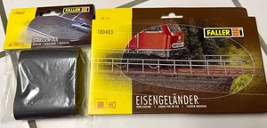 FALLER 170632 Straßenfolie selbstklebend H0 + 180403 Eisengeländer NEU OVP - Bild 1 von 1