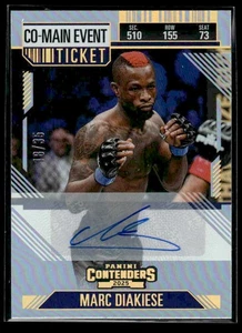 2025 Panini Contenders PFL #38 Marc Diakiese Co-Main Ticket Signatures #/35 - Picture 1 of 2