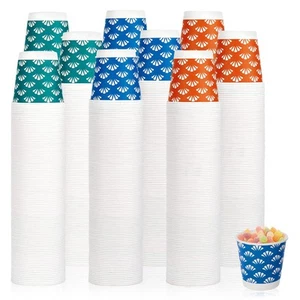 1200 Pack 3 oz Disposable Bathroom Paper Cups, Small Mouthwash Cups in Orange... - Picture 1 of 7
