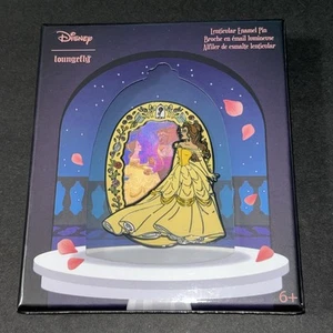 Loungefly Beauty and The Beast Belle Lenticular 3 Inch Collector Box Pin - Picture 1 of 3