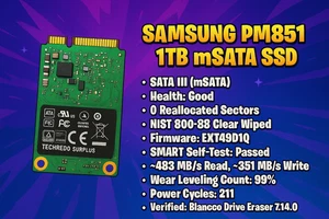 Disque SSD Samsung Dell OEM 1 To mSATA PM851 - 03JYCT - MZ-MTE1T0D - Photo 1/3