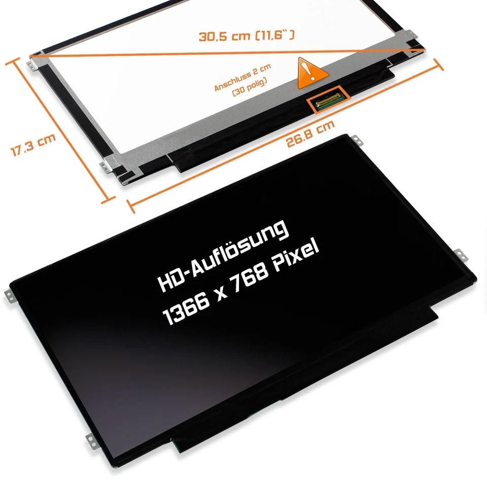 11 6" LED Display matt passend für Lenovo Flex 3 80lx001mus HD