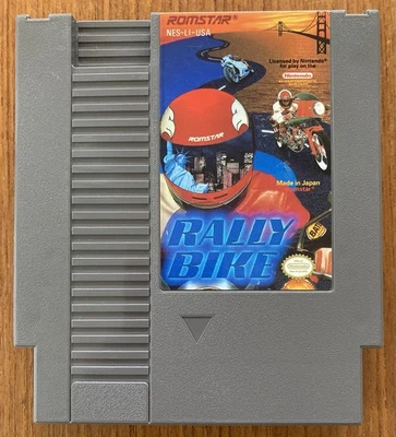 NES ~ RALLY BIKE ~ Nintendo Game 3 Screw NES-LI-USA Game Cart Only NTSC - Image 1 of 4