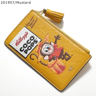 Estuche para tarjetas ANYA HINDMARCH Anya Brands con cremallera "Cornflakes" cremallera, para mujer Foto 1 de 4