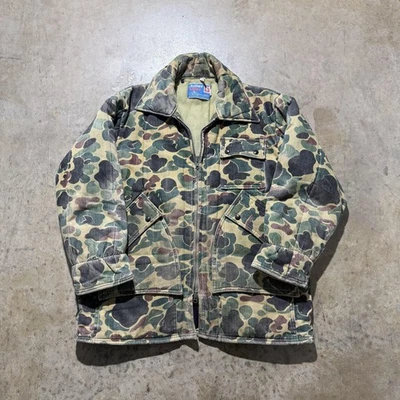 Vintage Safbak Chiller Killer Jacket Mens Large Camo Duck Hunter Hunting 60s - Image 1 of 4