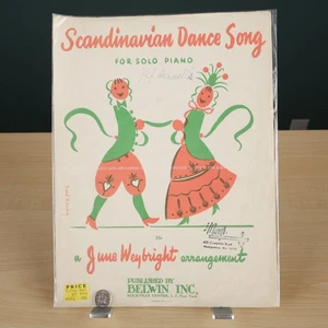 Canzone dance scandinava anni '30 di June Weybright pianoforte solo spartiti - Foto 1 di 7