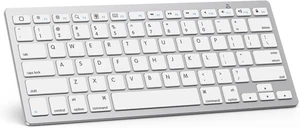 Kabellose Bluetooth Tastatur für iPad 10. Gen, Pro, Air, Mini und mehr - Weiß - Bild 1 von 10