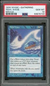 1996 Magic the Gathering MTG Mirage Tidal Wave PSA 10 Pop 1 - Picture 1 of 2