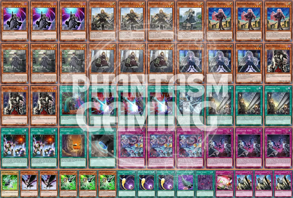 Exosister Deck Solemn Judgment Cosmic Cyclone Skull Meister Yugioh - Image 1 of 1