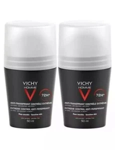 PACK 2x VICHY HOMME DESODORANTE ANTITRANSPIRANTE 72h ROLL-ON 50 ml. - Imagen 1 de 4