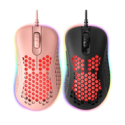 ABKO A800 Ultra Light RGB LED Gaming Mouse Pixart PMW3389 8000DPI HUANO Switch - Image 1 of 4