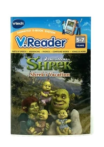 Vtech V.Reader Shrek's Vacation: Dreamworks Shrek E-Reading System Game - Picture 1 of 2