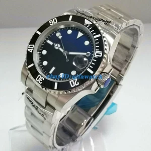 40mm batman dial sapphire glass steel bracelet automatic mens wrist watch - Picture 1 of 8