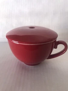 TEA FORTE Coffee/Tea Cup Mug Steeper With Lid Red 8oz - Picture 1 of 9