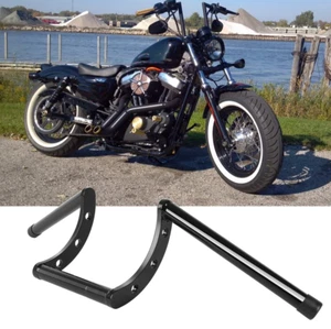 Black 22mm 7/8" Motorcycle Handlebar Z Bars Drag Bar For Harley Chopper Custom - Picture 1 of 10