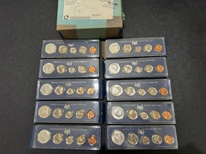 (10) 1966 US Mint Silver SMS Sets, in ALL OGP, ALL ORIGINAL BOXES & SHIP BOX! - Picture 1 of 8