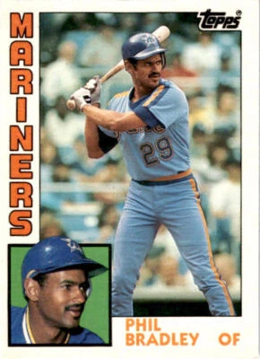 1984 Topps Traded  #15T Phil Bradley   Seattle Mariners - Image 1 of 2