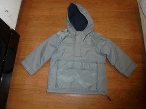 Gymboree High Altitude silver gray hooded pull over fleece lined coat XS 3-4 - Picture 1 of 3