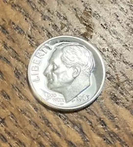 GEM PROOF 1963 Roosevelt Silver Dime Philadelphia Mint Proof - Foto 1 di 2