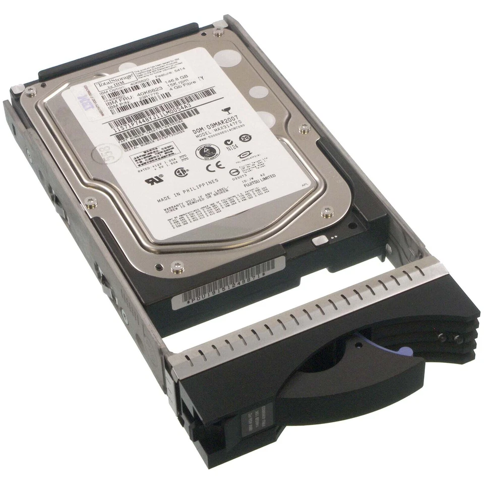 IBM FC-Festplatte 146GB 15k 4Gb FC LFF - 40K6820 40K6823 - Bild 1 von 1