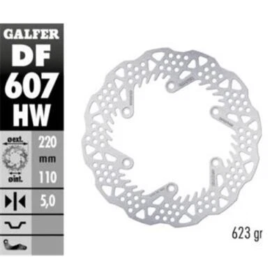 Husqvarna FE 350 1981-2025 Galfer Rear Brake Disc Shark Fixed DF607HW4 - Image 1 of 4