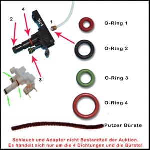 Dichtung / Oring Set Delonghi Kupplung Adapter Milchkannen ESAM 5500.B Perfecta - Bild 1 von 1