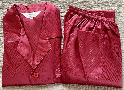 Silkpeace ENVÍO GRATUITO EE. UU. Para Hombres Satén Seda Pijama Conjunto Camisa Salón Pantalones BOLSILLO Foto 1 de 2